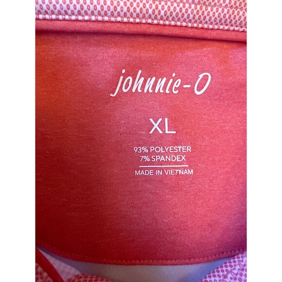 NWT Johnnie-O Mens XL Pink Polo Shirt With UPF 50+ Sun Protection - Picture 2 of 5